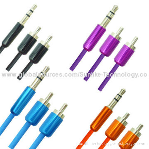 3.5mm Jack Audio Cable with Aluminum Shell, Ultra-soft Wire